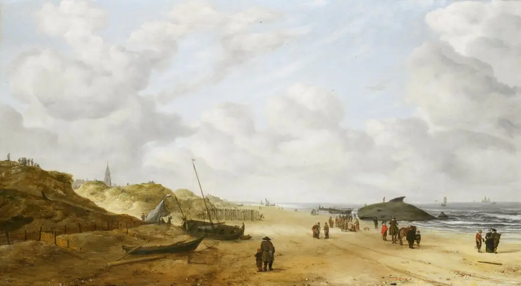 View of Scheveningen Sands, by Hendrick van Anthonissen