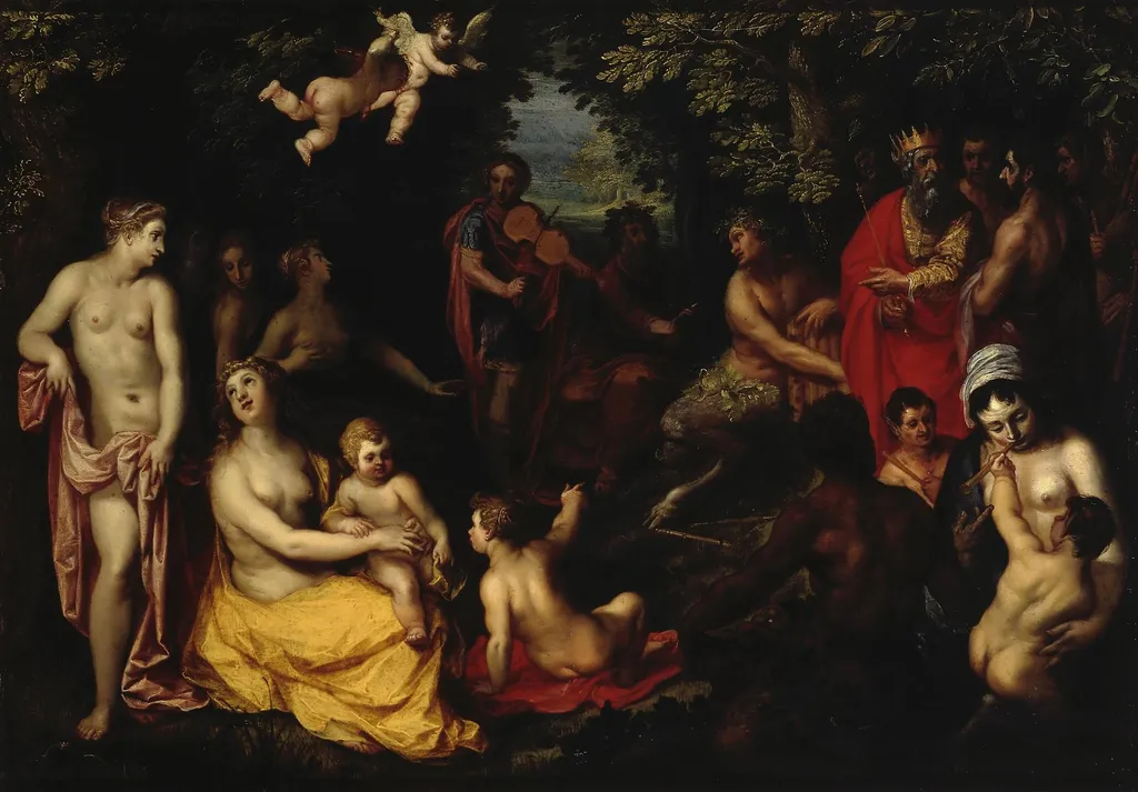 Midas's Judgement, by Hendrick van Balen the Elder, oil, 1605