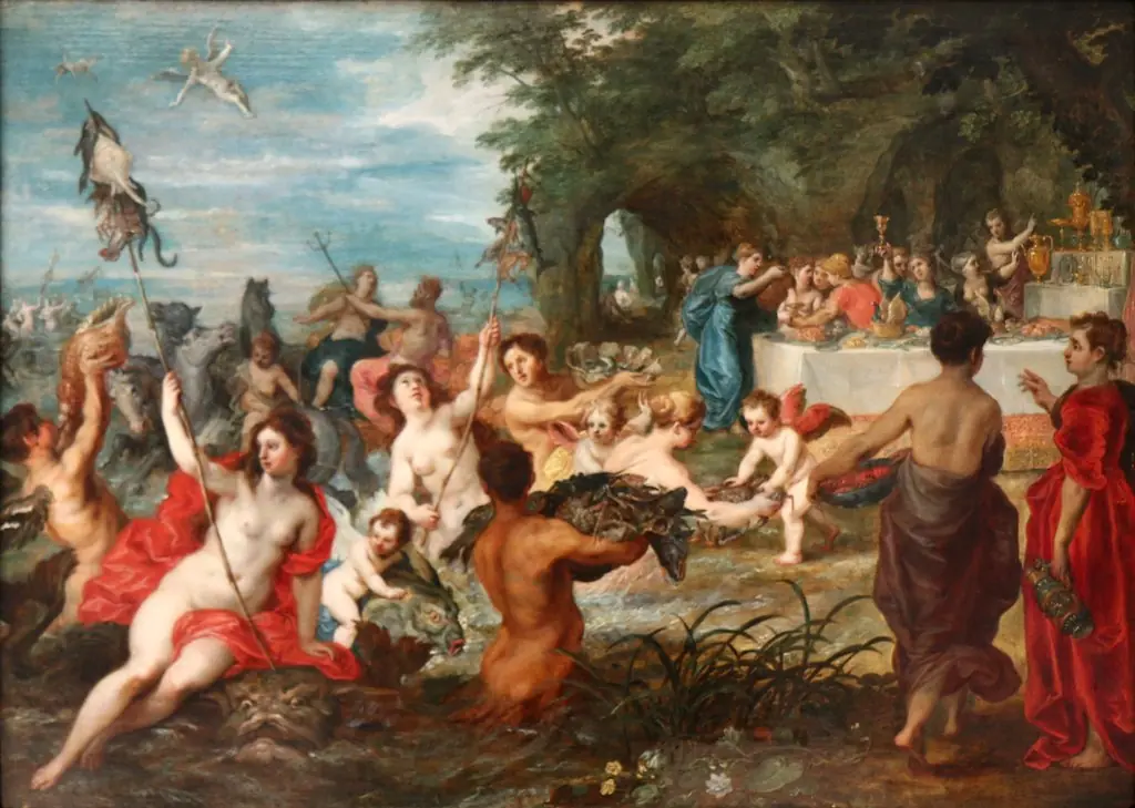 The wedding of Thetis and Peleus