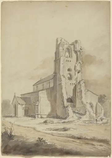 Ruined Church, by Hendrik-Frans De Cort