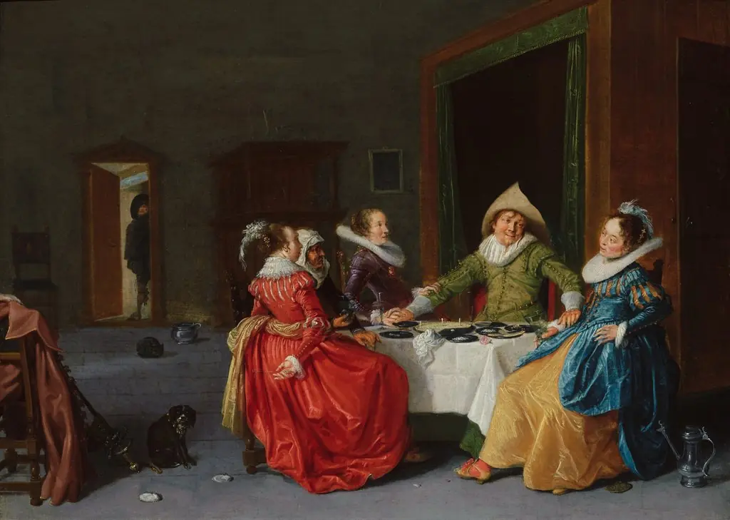 Merry Company in a Brothel, by Hendrik Gerritsz Pot