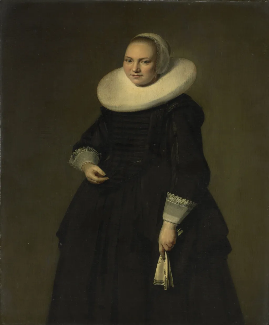 Portrait of a woman, by Hendrik Gerritsz Pot, oil, 1638