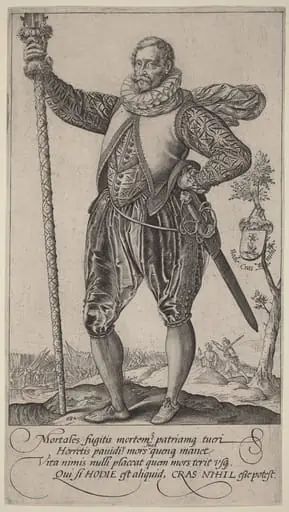 A Pike-Man Turned to the Left, by Hendrik Goltzius