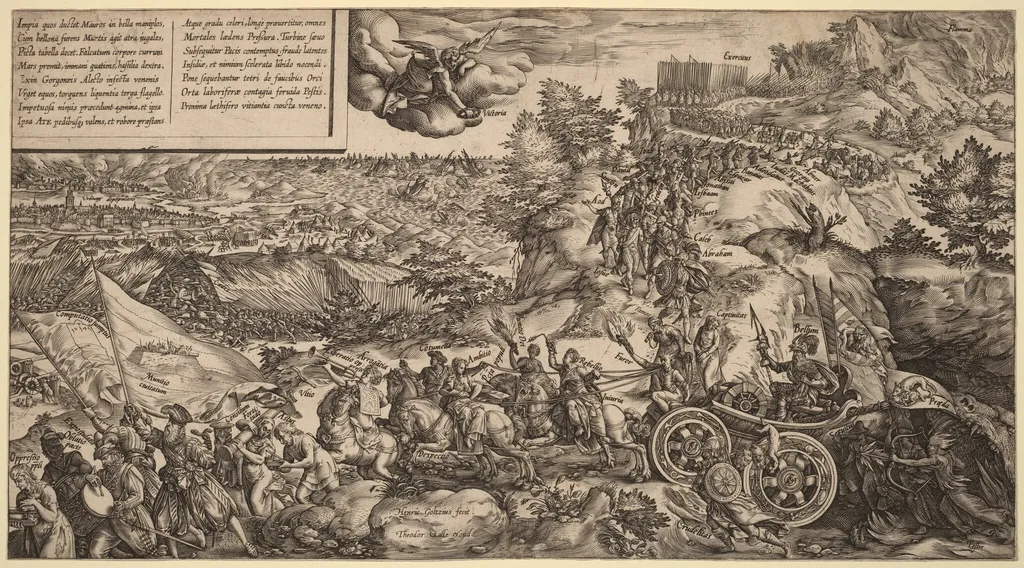 Allegory of War, by Hendrik Goltzius, ink, 1578