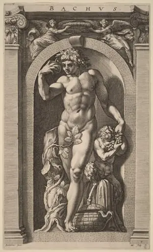 Bacchus, by Hendrik Goltzius