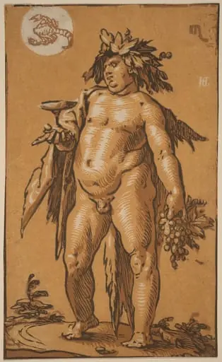 Bacchus, by Hendrik Goltzius