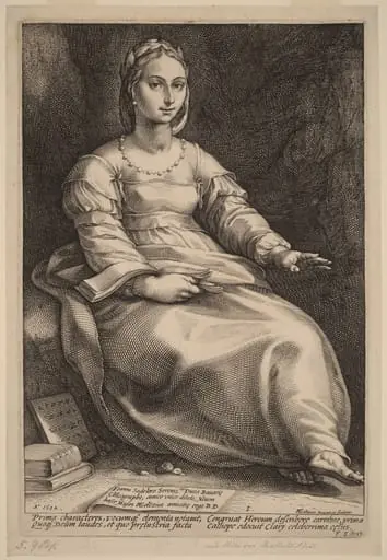 Calliope, by Hendrik Goltzius