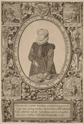 Charlotte of Bourbon, by Hendrik Goltzius