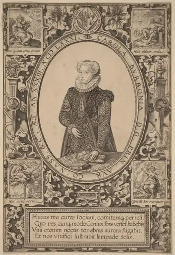 Charlotte of Bourbon, by Hendrik Goltzius