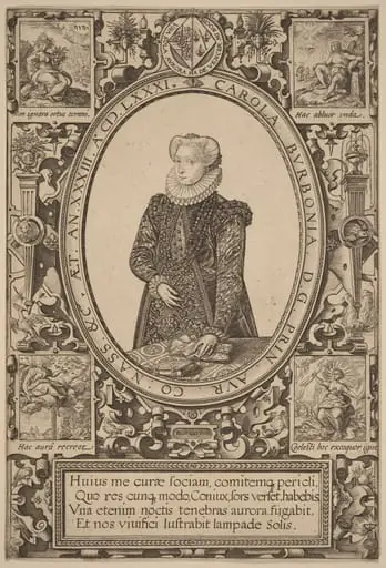 Charlotte of Bourbon, by Hendrik Goltzius