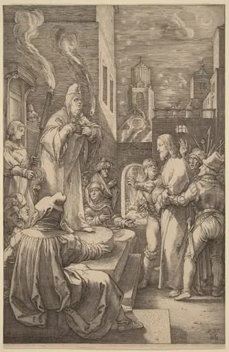 Christ before Caiphas, by Hendrik Goltzius