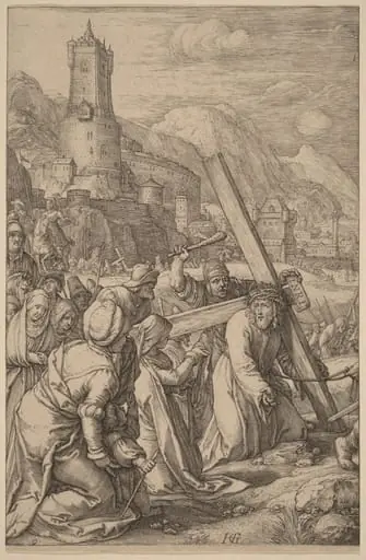 Christ Carrying the Cross, by Hendrik Goltzius