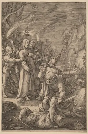 Christ Taken Captive, by Hendrik Goltzius