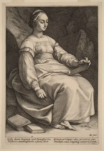 Clio, by Hendrik Goltzius