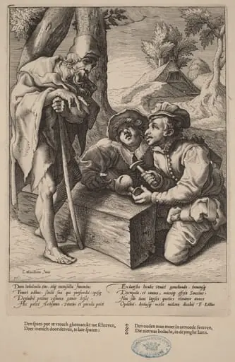 Do Not Spend Your Savings Too Soon, by Hendrik Goltzius