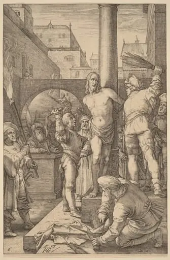 Flagellation of Christ, by Hendrik Goltzius