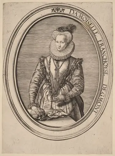 Françoise van Egmond, by Hendrik Goltzius