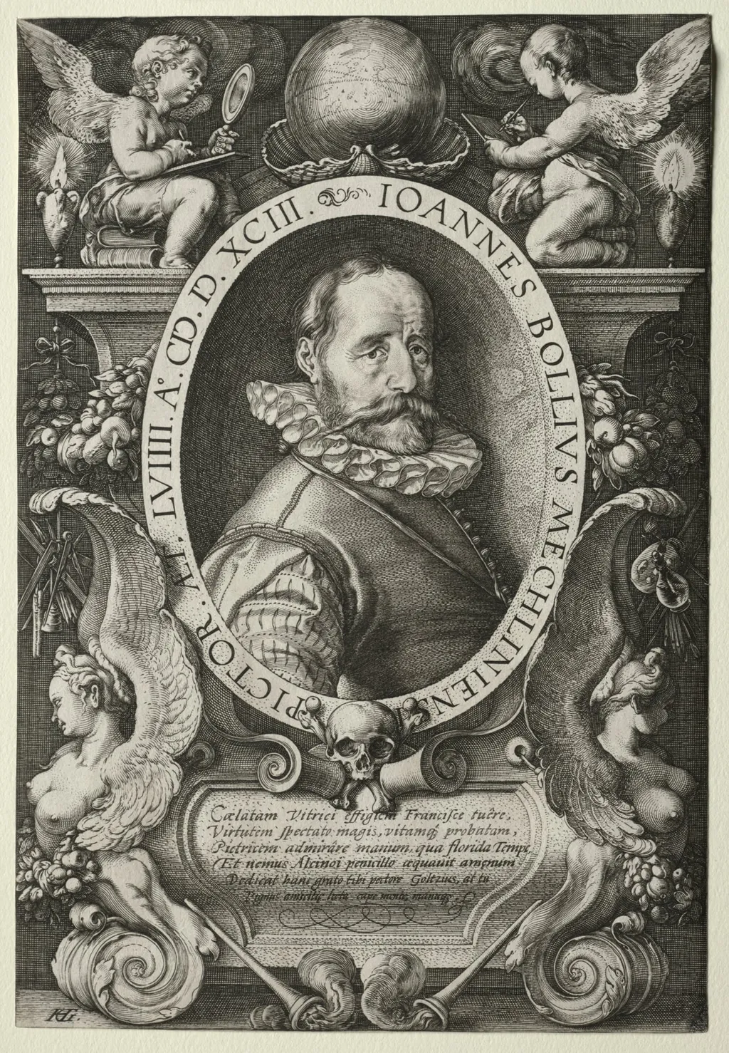 Hans Bol, by Hendrik Goltzius, 1593
