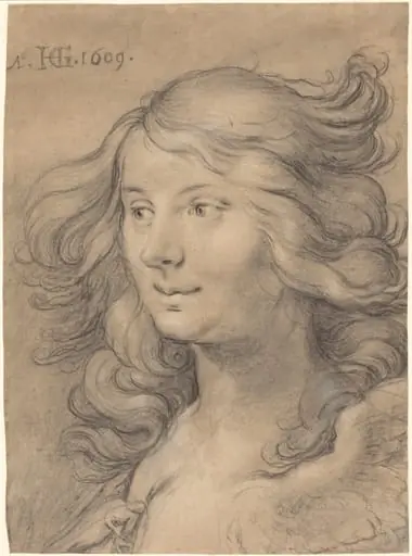 Head of a Siren, by Hendrik Goltzius