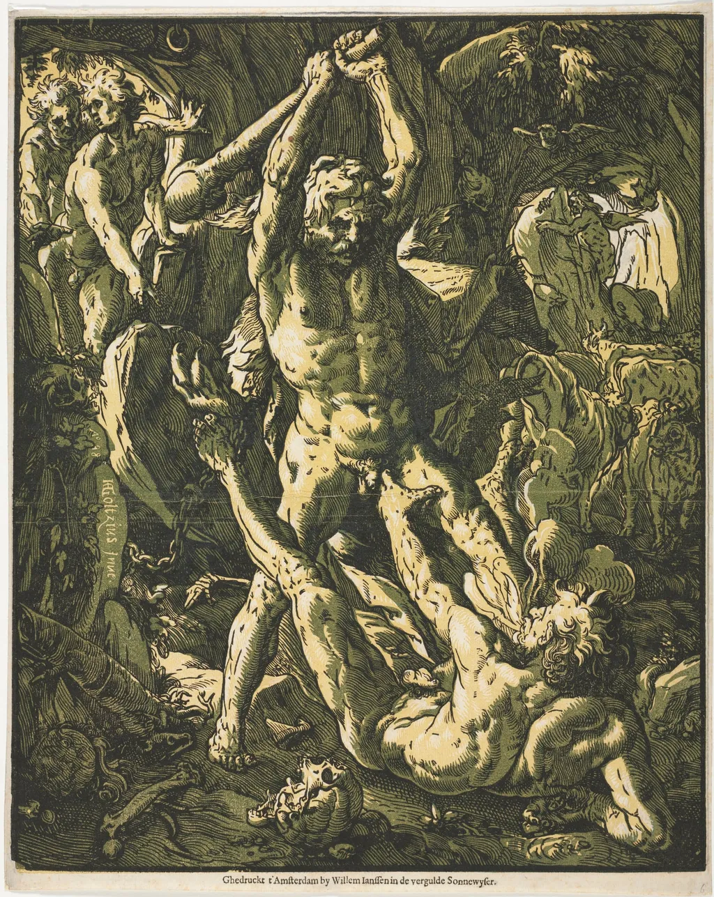 Hercules and Cacus, by Hendrik Goltzius, 1588