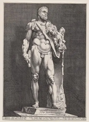 Hercules and Telephos, by Hendrik Goltzius