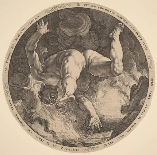 Ixion, by Hendrik Goltzius