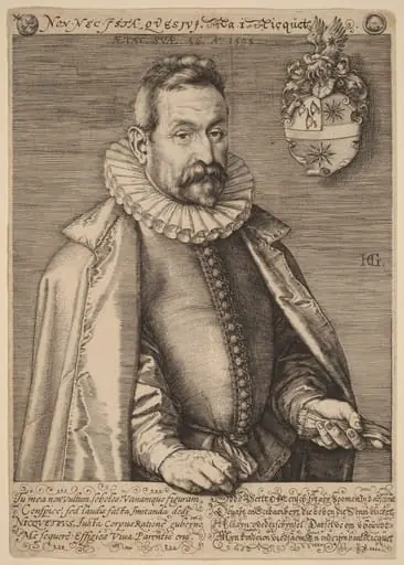Jan Nicquet, by Hendrik Goltzius