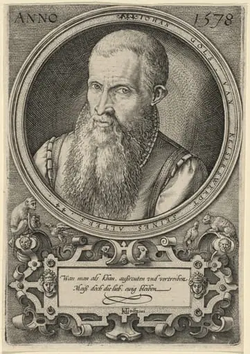 Johan Gols [The Artist's Father], by Hendrik Goltzius