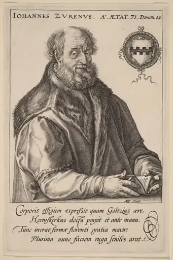 Johannes Zurenus (Jan van Zuren), by Hendrik Goltzius