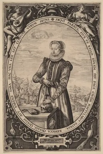 Josina Hamels, by Hendrik Goltzius
