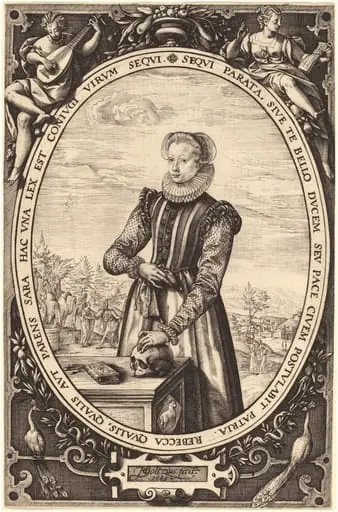 Josina Hamels, by Hendrik Goltzius
