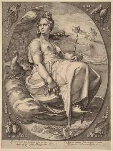 Juno, by Hendrik Goltzius