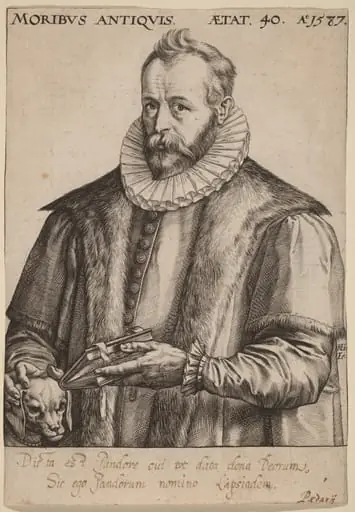 Justus Lipsius, by Hendrik Goltzius