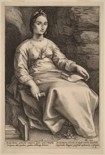 Melpomene, by Hendrik Goltzius