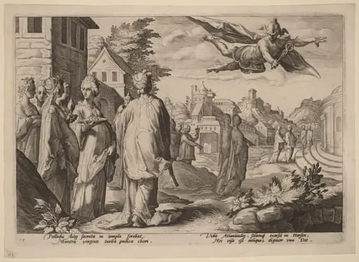 Mercury Falling in Love with Herse, by Hendrik Goltzius