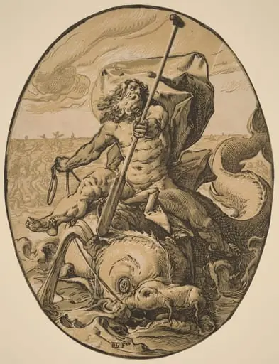 Oceanus, by Hendrik Goltzius