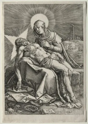 Pietà, by Hendrik Goltzius
