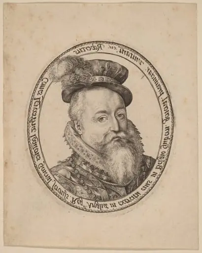 Robert Dudley, Earl of Leicester, by Hendrik Goltzius