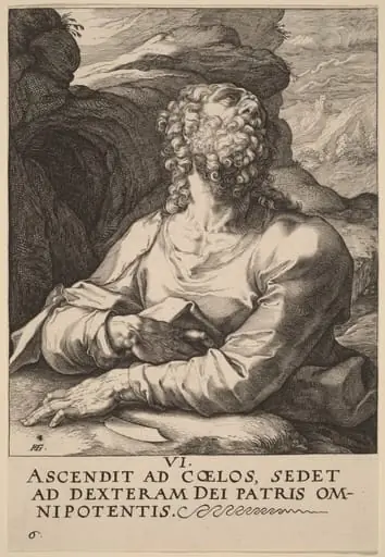 Saint Bartholomew, by Hendrik Goltzius