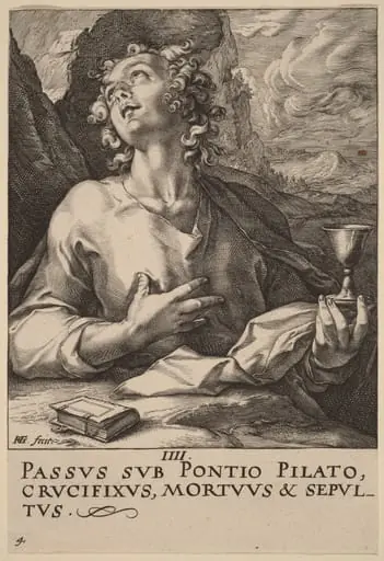 Saint John, by Hendrik Goltzius