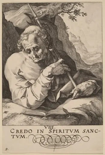 Saint Matthew, by Hendrik Goltzius