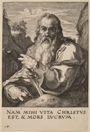 Saint Paul, by Hendrik Goltzius