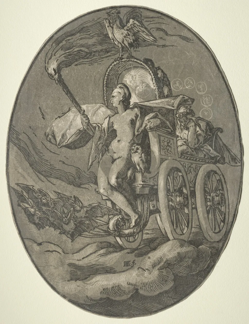 Seven Deities: Nox (Night), by Hendrik Goltzius, 1589