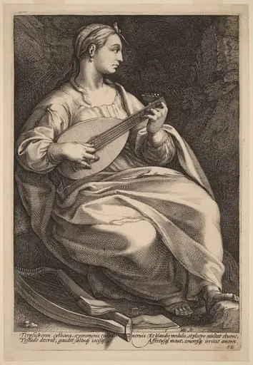 Terpsichore, by Hendrik Goltzius