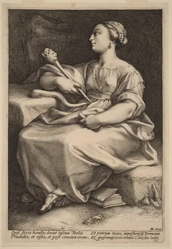 Thalia, by Hendrik Goltzius