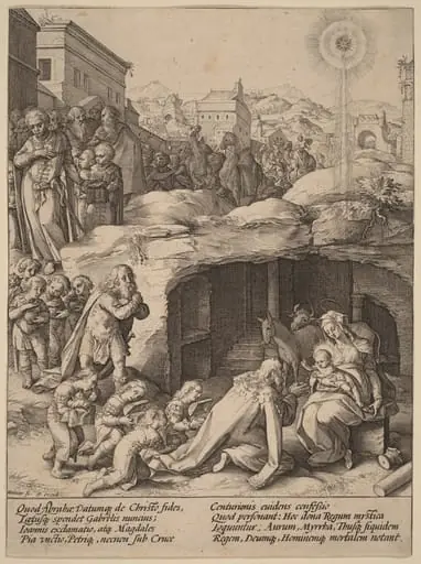 The Adoration of the Magi, by Hendrik Goltzius