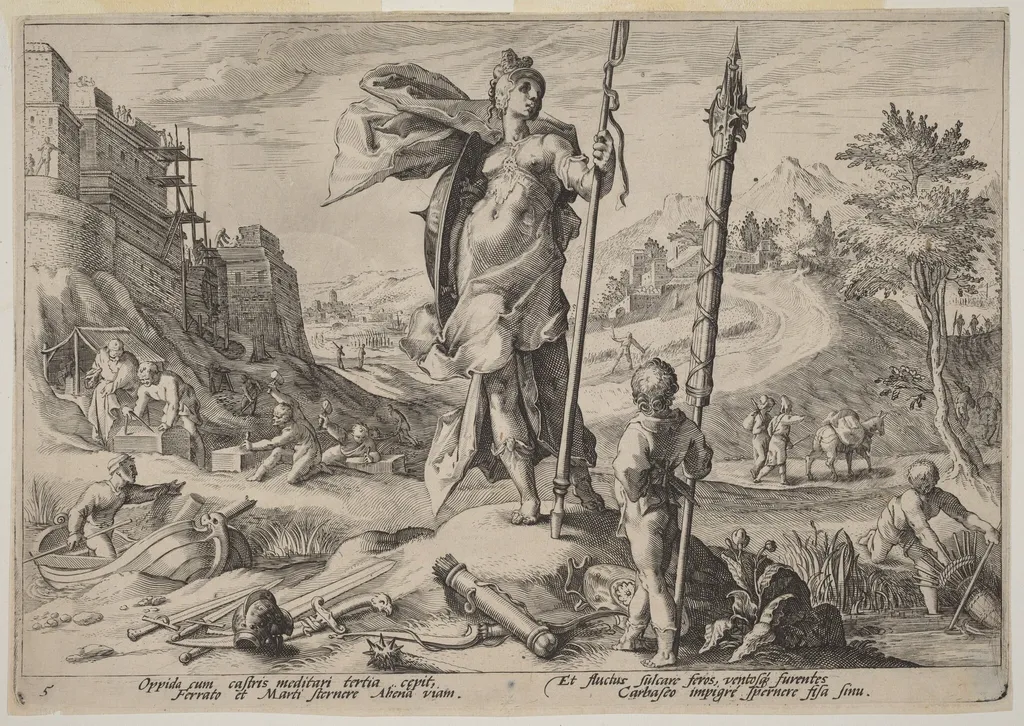 The Age of Bronze, by Hendrik Goltzius, ink, 1589