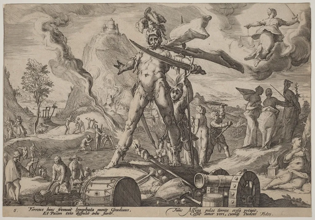 The Age of Iron, by Hendrik Goltzius, ink, 1589