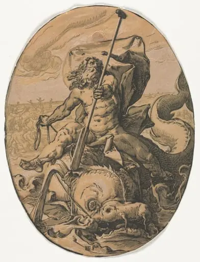 The Deities: Oceanus, by Hendrik Goltzius