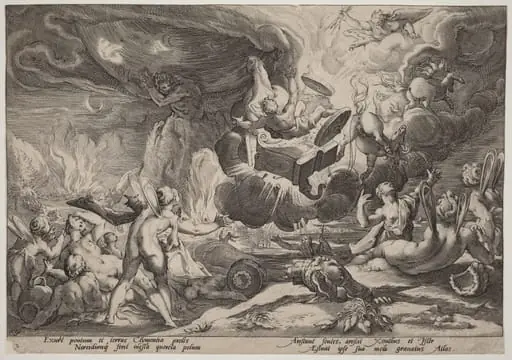 The Fall of Phaeton, by Hendrik Goltzius